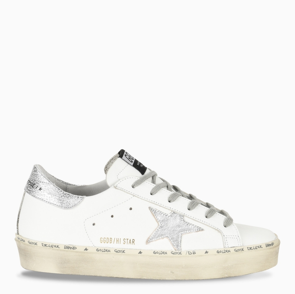 Golden Goose HI Star white Silver Sneakers